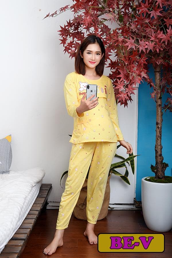 Bộ Bầu Và Sau Sinh Beer, 100% cotton