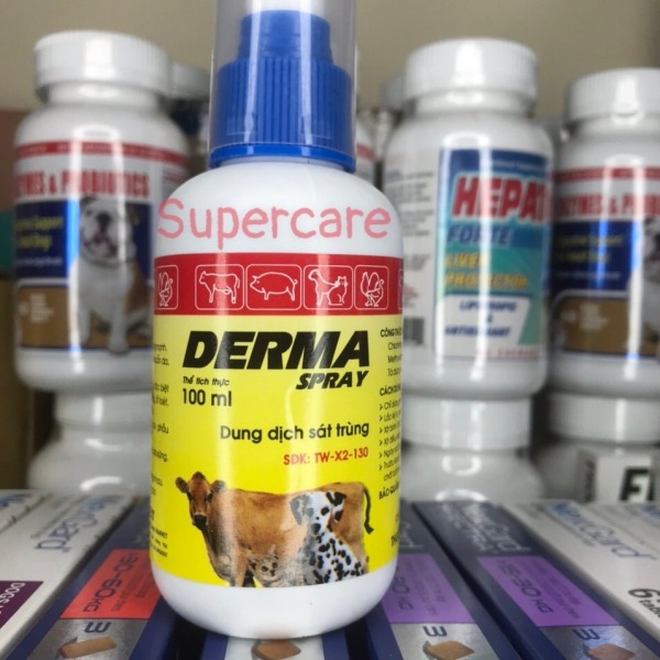 Derma Spray 100ml - Xịt Vết Thương Ngoài Da Chó Mèo