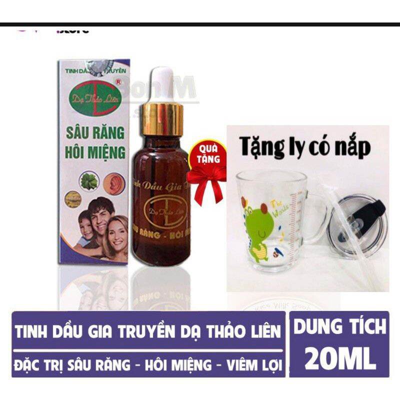 [Chính hãng] Tinh dầu răng miệng Dạ Thảo Liên + tặng ly