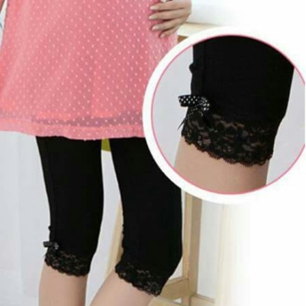 Quần bầu ngố ren chân chất cottong co dãn thời trang