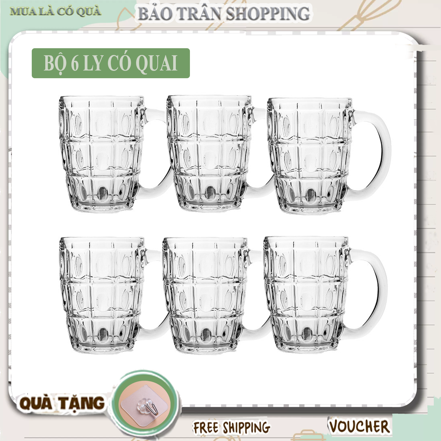Ly bia nhựa acrylic giả thủy tinh uống nước ngọt cốc chén nhà hàng quán bar cốc bia - beer mug