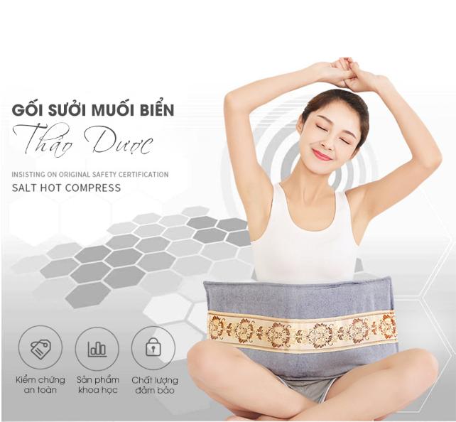 Gối sưởi muối biển thảo dược
