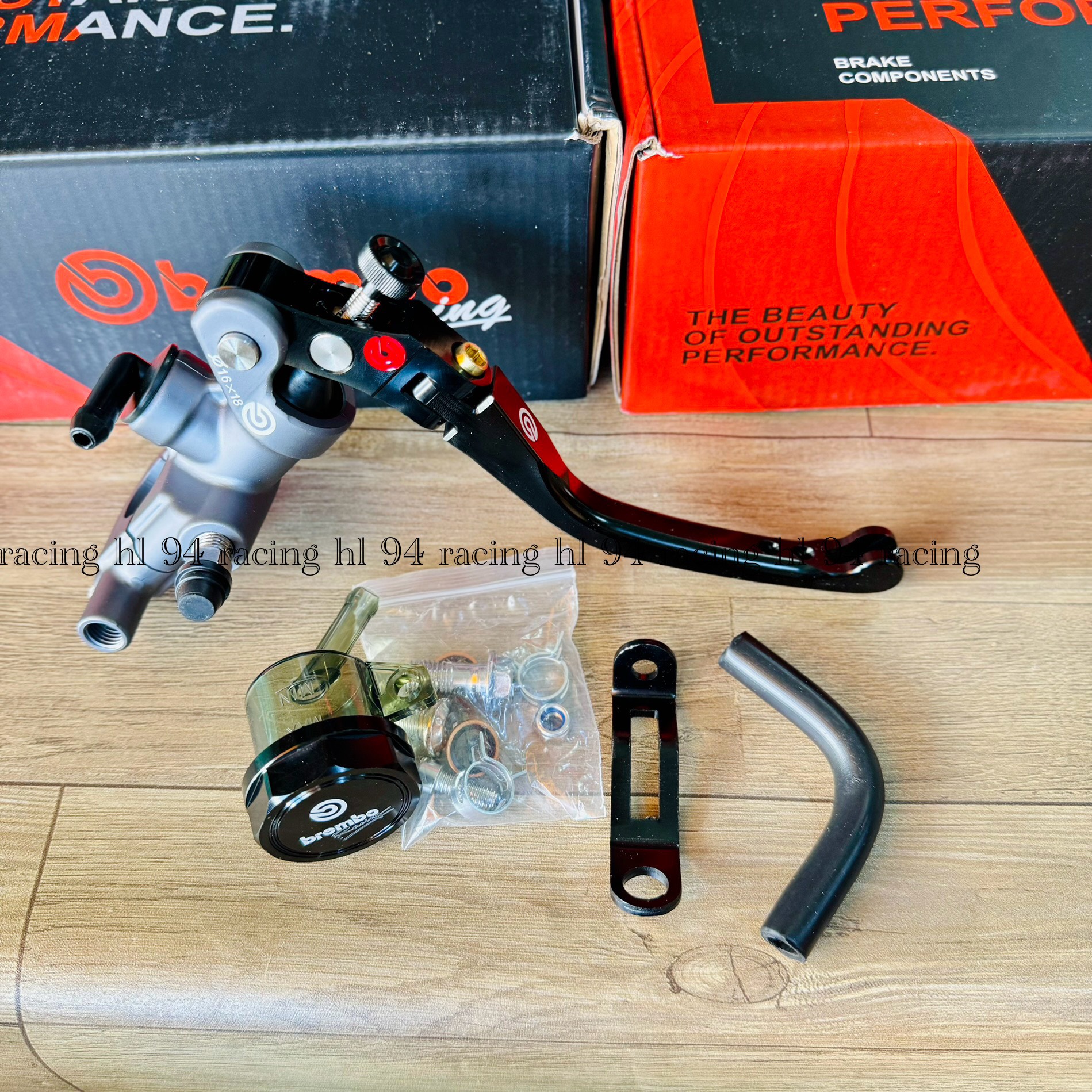 Tay thắng RCB bình dầu rời mod brembo A50 17mm phanh
