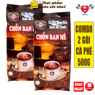 [GÓI NÂU] COMBO 2 GÓI Cafe Chồn Ban Mê Pha Phin 500g - Cà Phê Chồn Ngon - Coffee - Ruvask thumbnail
