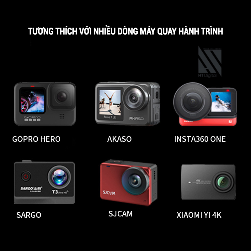 Bộ Phụ Kiện 50 in 1 cho GOPRO DJI AKASO INSTA360 ONE SJICAM SARGO Hộp Đựng Cao Cấp Tặng Kèm Phao Nổi