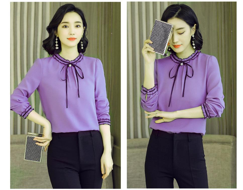Áo Kiểu Cổ Tay Nhúng Bèo N-SM0KN11