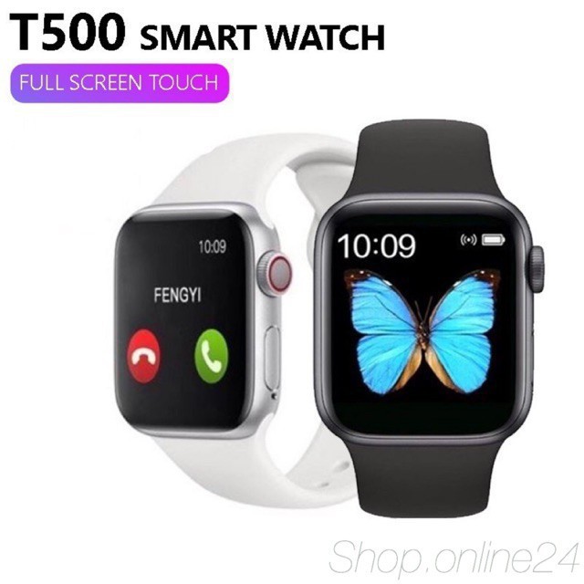 Đồng hồ thông minh t500 seri 5 thay được dây kết nối bluetooth 44mm đo nhịp tim chống nước ip67