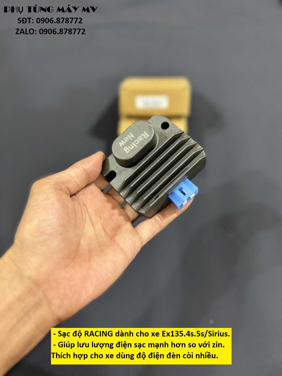 Sạc độ Racing dành cho xe Ex135.4s.5s/Sirius