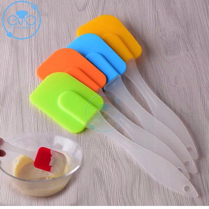 [HCM]Dụng Cụ Làm Bánh Cây Trộn Và Vét Bột Silicon Mềm