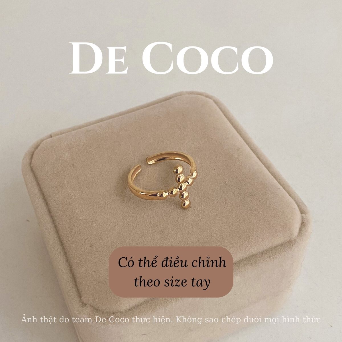 [KHÔNG ĐEN GỈ] Nhẫn titanium, nhẫn nữ Aven De Coco