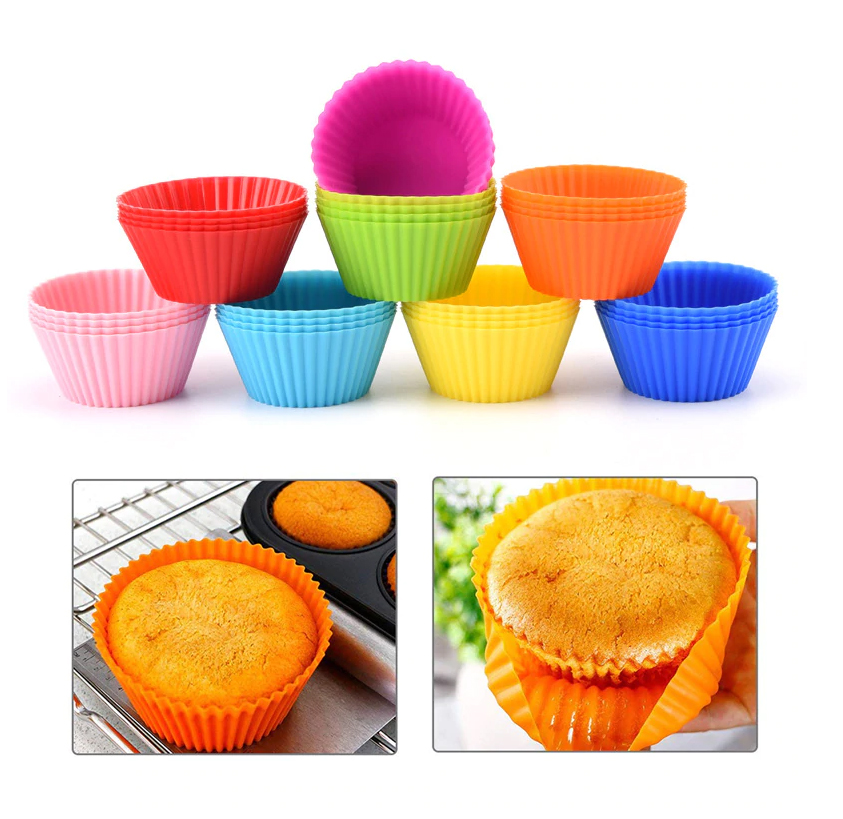 Khuôn Silicon Cupcake Tròn 7cm