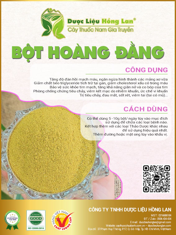 ✅[Thượng hạng] 500G Bột Hoàng Đằng loại 1 (không pha chộn tạp chất, đã sao thơm, không chất bảo quản)