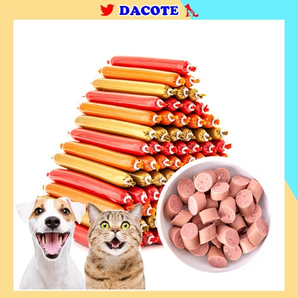 Xúc xích cho chó mèo hamster giàu dinh dưỡng vitamin nhiều vị lựa chọn DACOTE