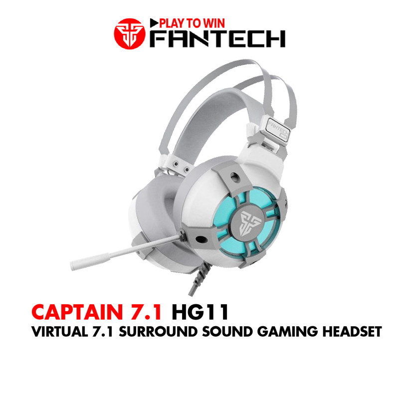 Tai Nghe Gaming 7.1 Fantech HG11 CAPTAIN LED RGB Hỗ Trợ Mic Chống Ồn - Hãng Phân Phối Chính Thức