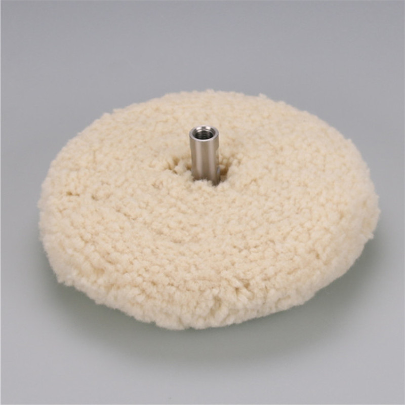 Miếng Pad 2 mặt đánh bóng xe bằng len 8 inch - North Wolf