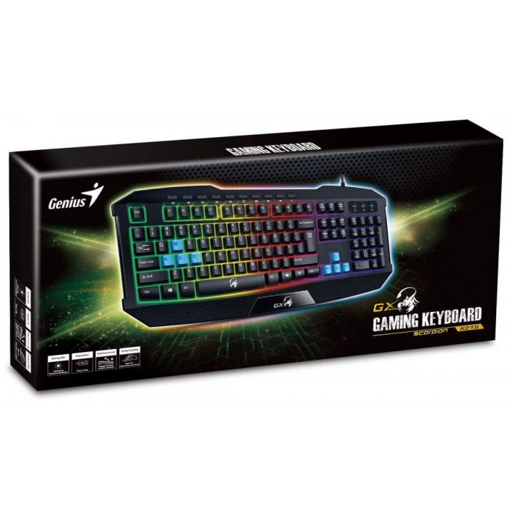 BÀN PHÍM GAMMING GENIUS K215 (USB, CÓ DÂY)-BH 12 THÁNG