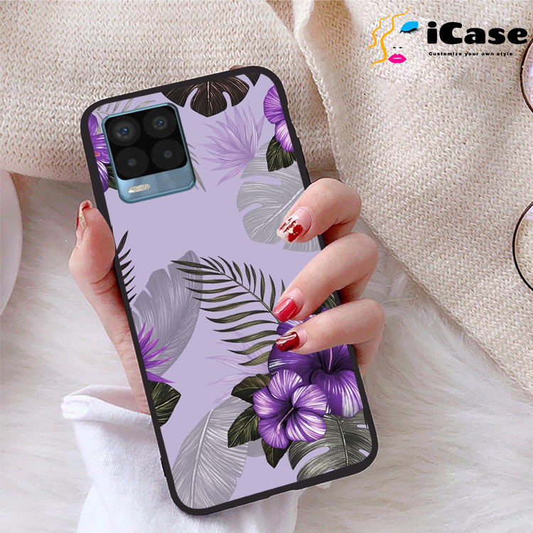Ốp lưng Realme 8 Pro viền dẻo TPU BST Hoa
