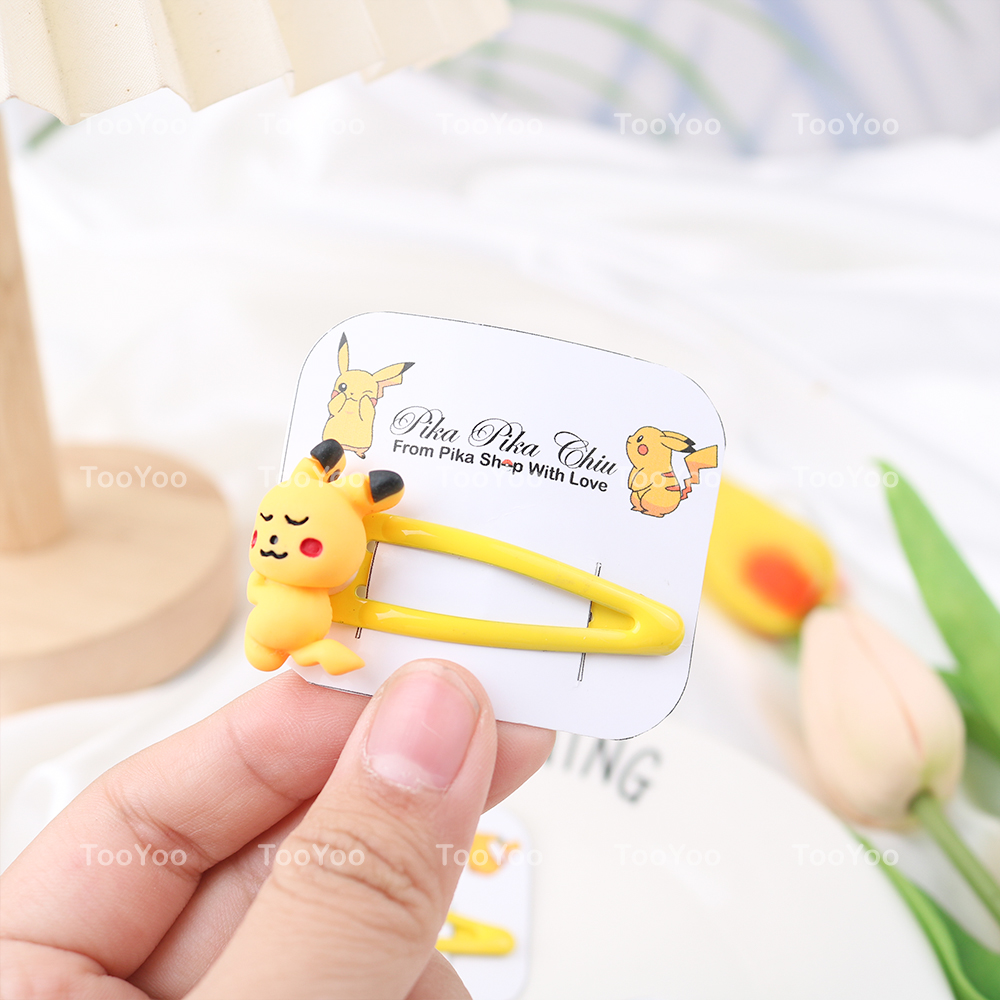 Kẹp tóc mái Pikachu handmade dễ thương cute PK0109
