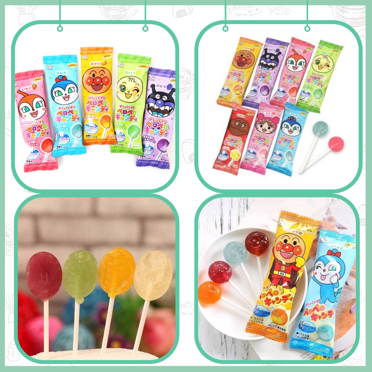 kẹo mút Anpanman Nhật Bản hình dễ thương