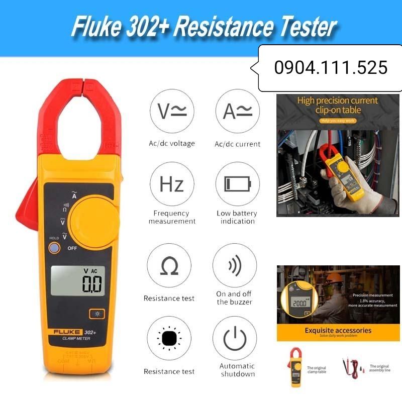 [HCM]Ampe kìm đo dòng AC FLUKE 302+ (400A)