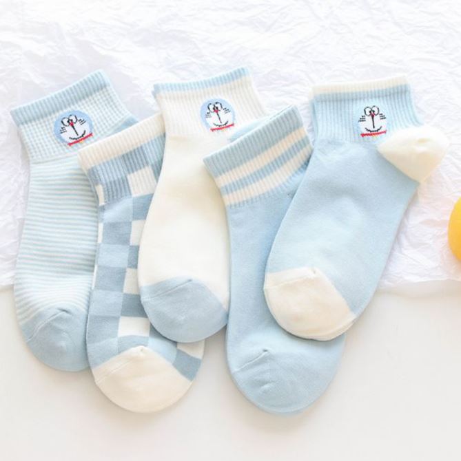 Set 10 Đôi Tất Vớ Nữ Ngắn Cổ Doremoon Siêu Đẹp