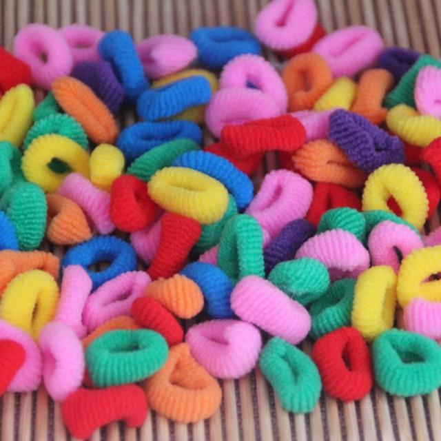 [HCM]Set 100 dây thun buộc tóc cho bé