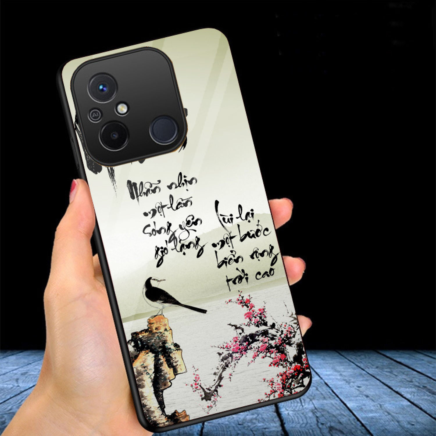 Ốp Lưng XIAOMI REDMI 12C mặt kính gương bóng