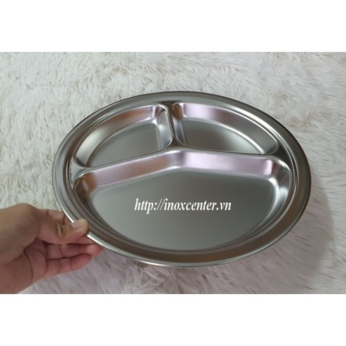 Khay cơm inox 3 ngăn