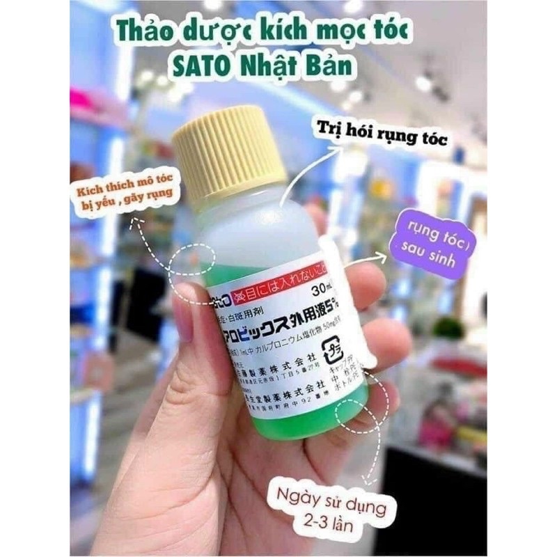 Tinh chất kích thích mọc tóc thảo dược Sato Nhật Bản 30ml