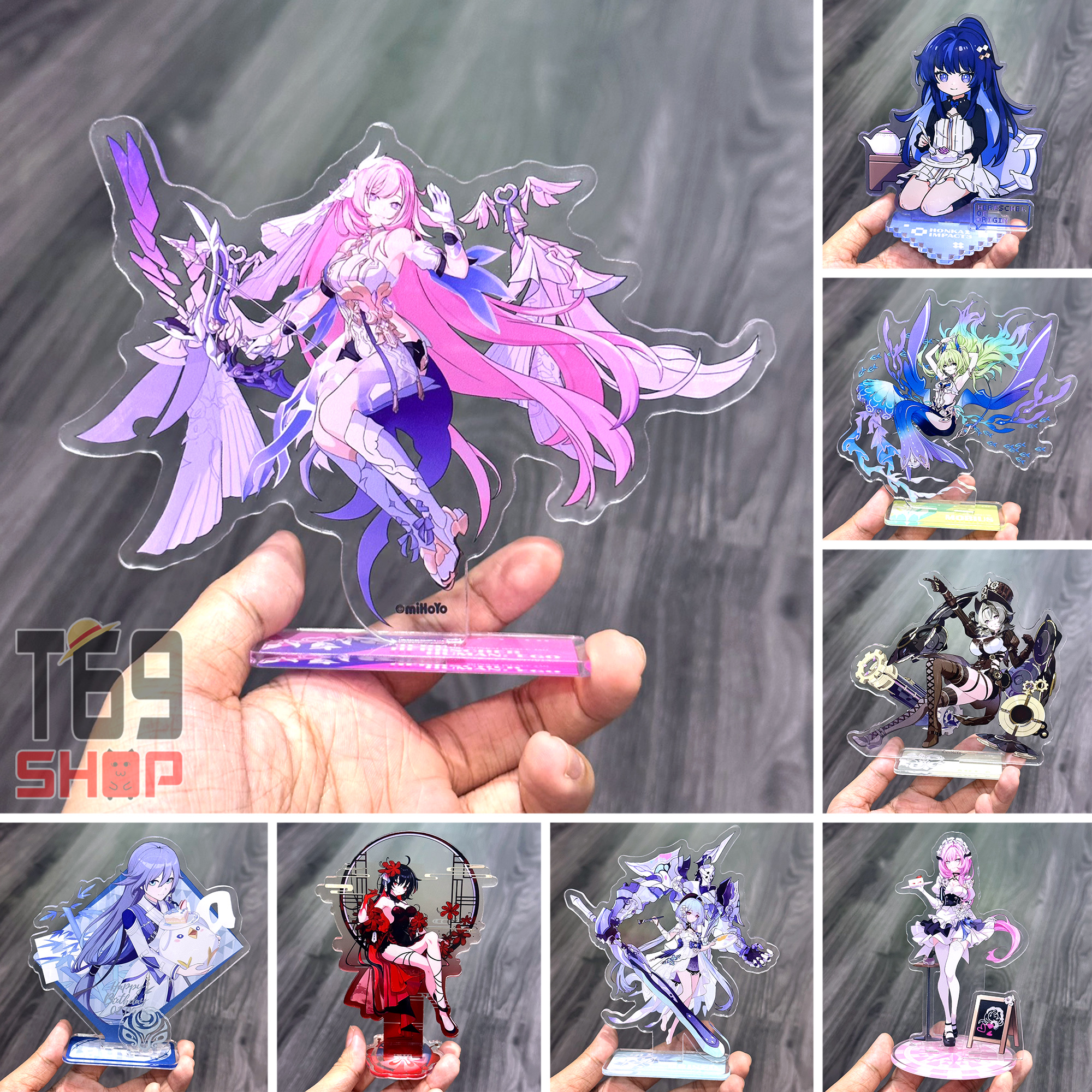[30 mẫu] Mô hình Standee Acrylic Mica game Honkai Impact 3 [T69 Shop]