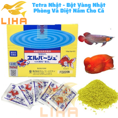Tetra nhật gói 5g - phòng và diệt nấm cho cá - hỗ trợ cá khoẻ