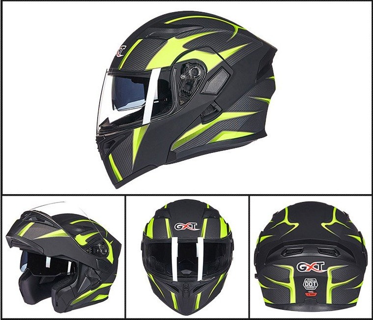 Mũ Bảo Hiểm Fullface Lật Hàm 2 kính GXT