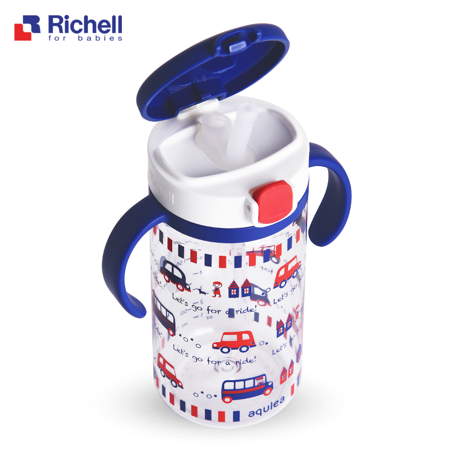 [Mẫu mới] Cốc ống hút Richell 200ml/320ml cho bé