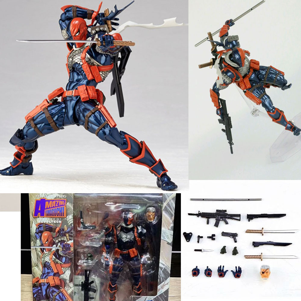 Tuyệt vời revoltech Yamaguchi deathstroke hành động Mô hình đồ chơi búp bê Quà Tặng