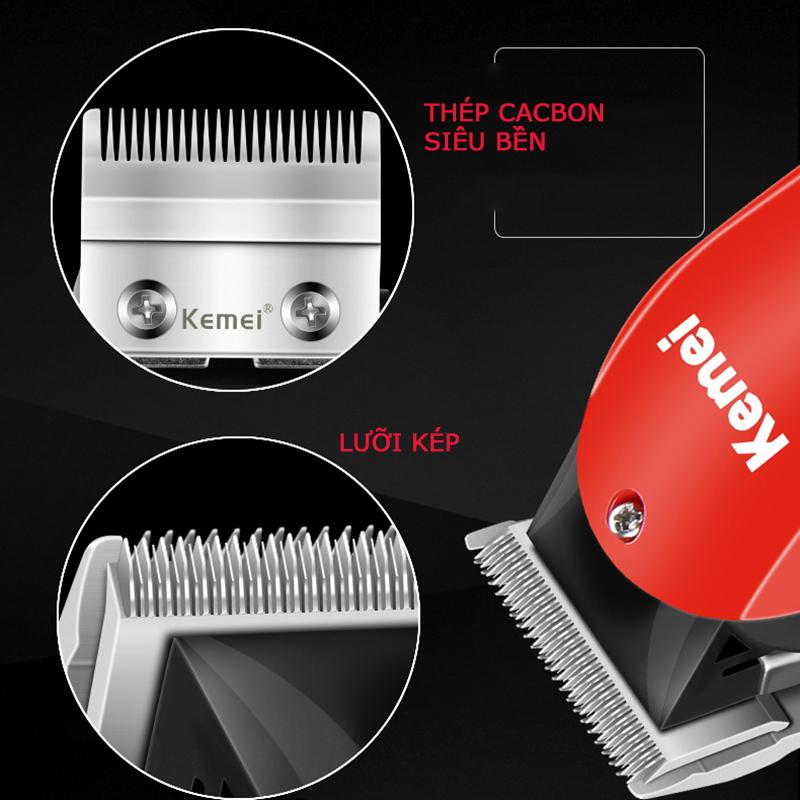 Tông đơ cắt tóc lưỡi kép đẳng cấp Kemei 706z