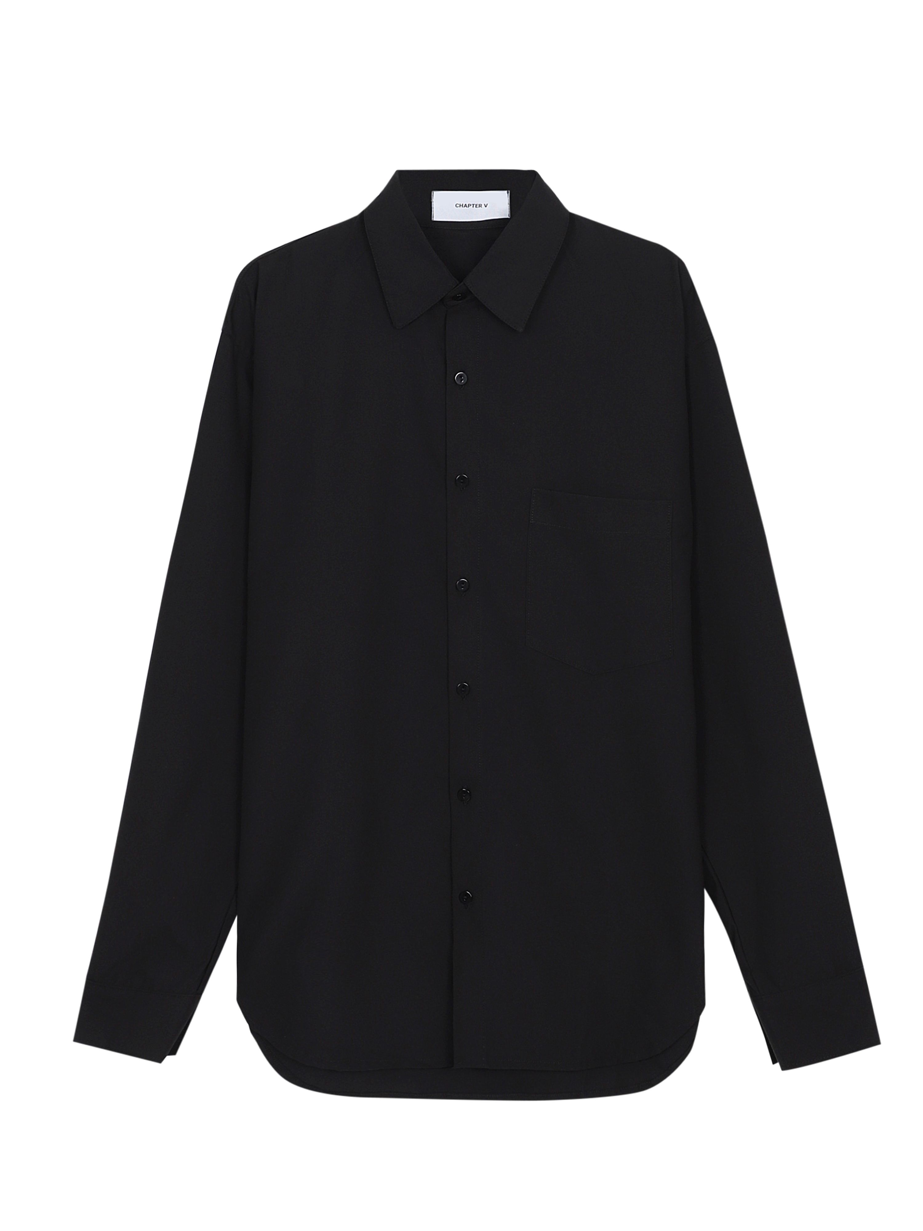 Áo sơ mi đen form rộng - Oversized Black Shirt