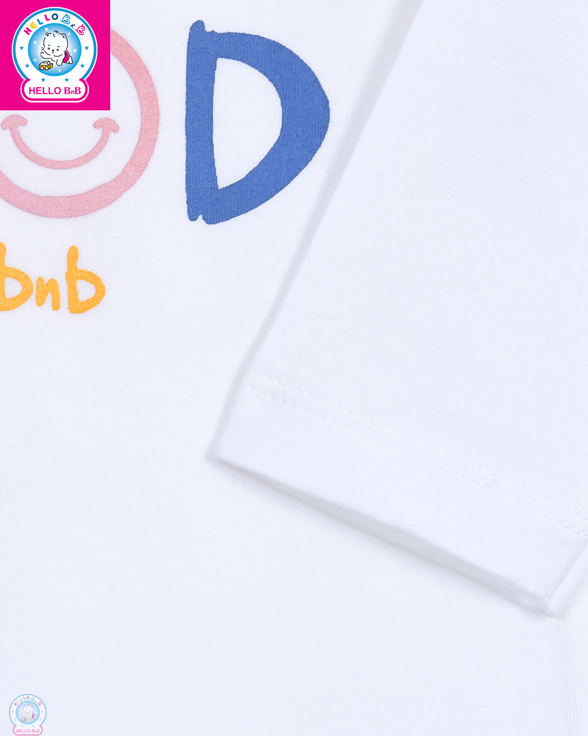 Áo nút vai trắng tay dài AL0013 (Hình in ngẫu nhiên) - HELLO BB