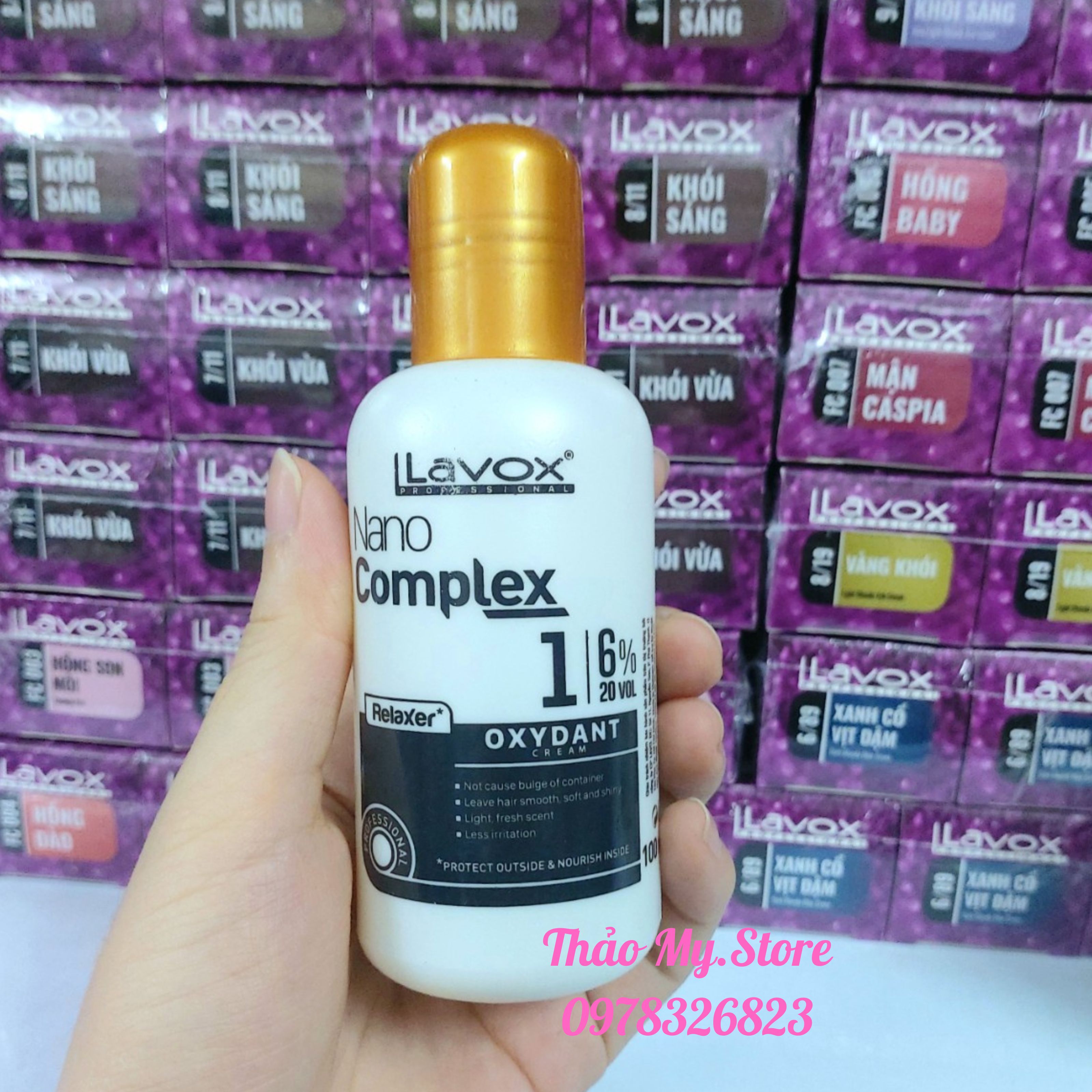 Oxy Nhí Trợ Nhuộm Siêu Dưỡng Lavox Nano Complex 100ml (6%, 9%, 12%)