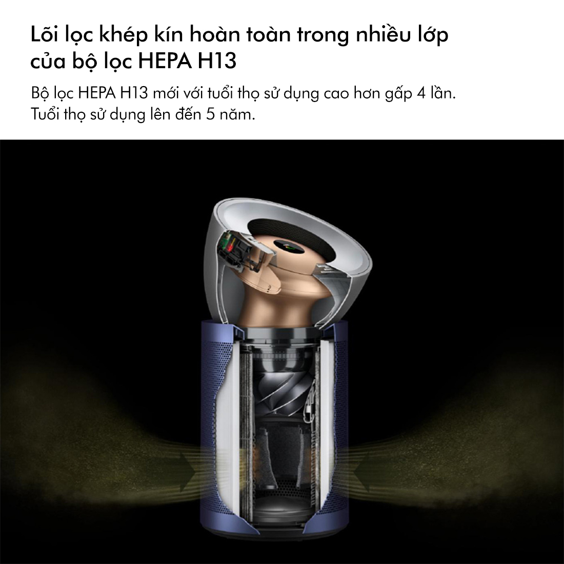 [DUY NHẤT 26.6: NGÀY HỘI THƯƠNG HIỆU DYSON] Máy lọc không khí Dyson Purifier Big + Quiet Formaldehyde BP03 (Xám Trắng/Xanh Phổ)