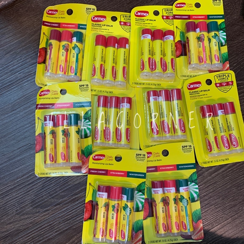 [BILL US] Set 3 son thỏi Carmex