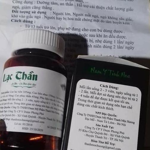 Thảo Dược Xoa Tan Đau Đầu Mất Ngủ Lạc Thần