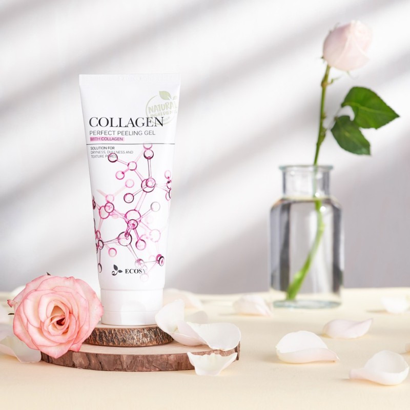 GEL TẨY TẾ BÀO CHẾT ECOSY COLLAGEN PERFECT PEELING GEL 180G