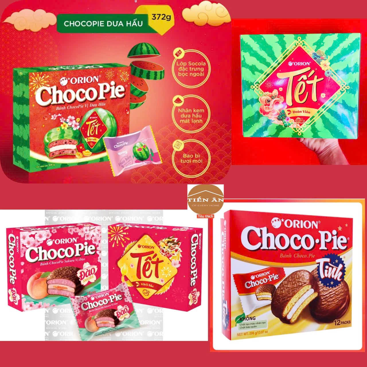 Bánh Choco-pie Tình hộp 396g (12 cái)