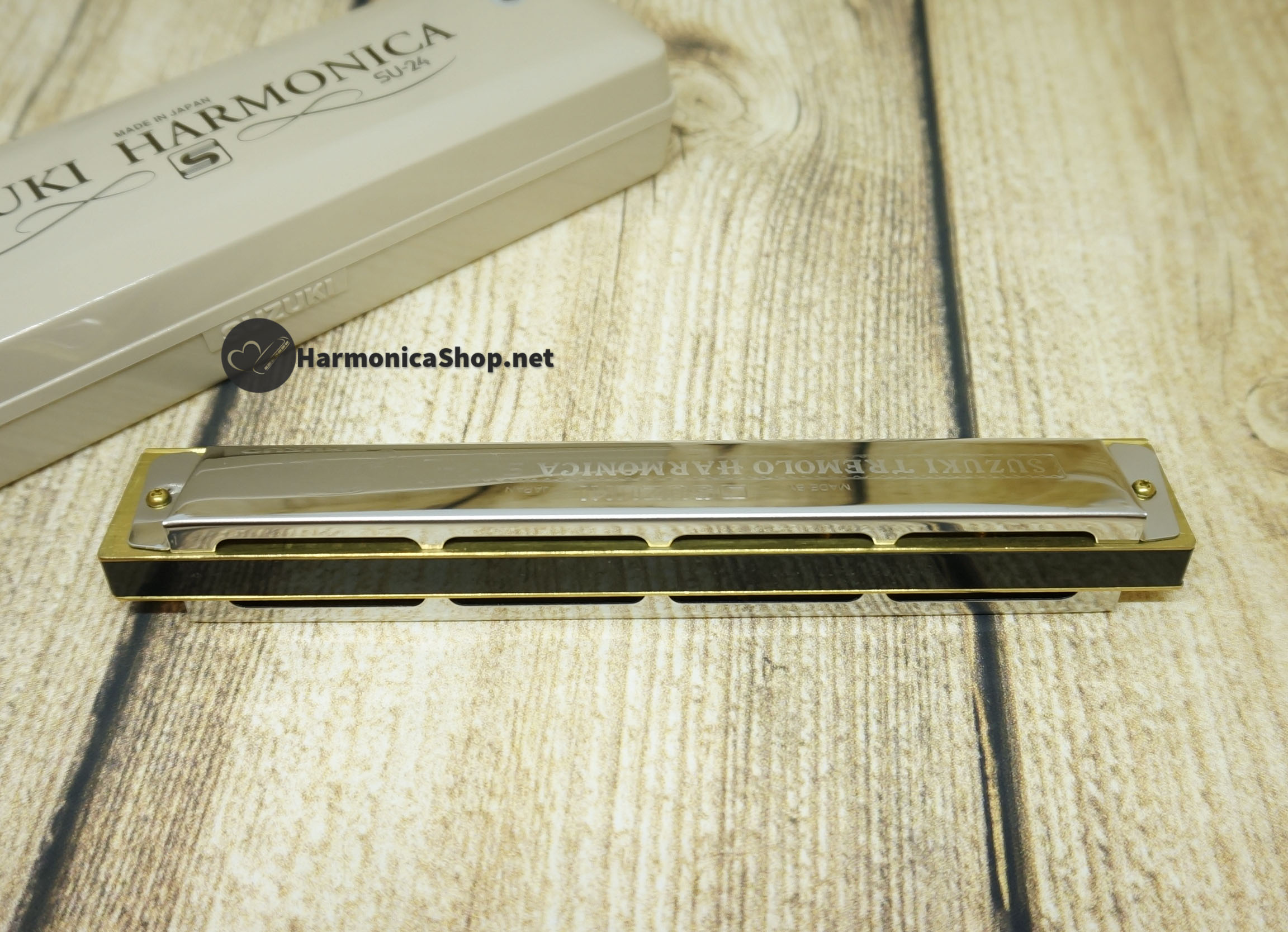 🎶 Kèn Harmonica 24 lỗ 🎵 Hàng Nhật Suzuki Tremolo 2-Timer SU-24