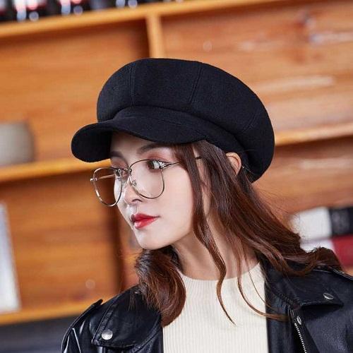 [HCM]Nón Len Nữ Mũ Nón Bere Nữ Thời Trang
