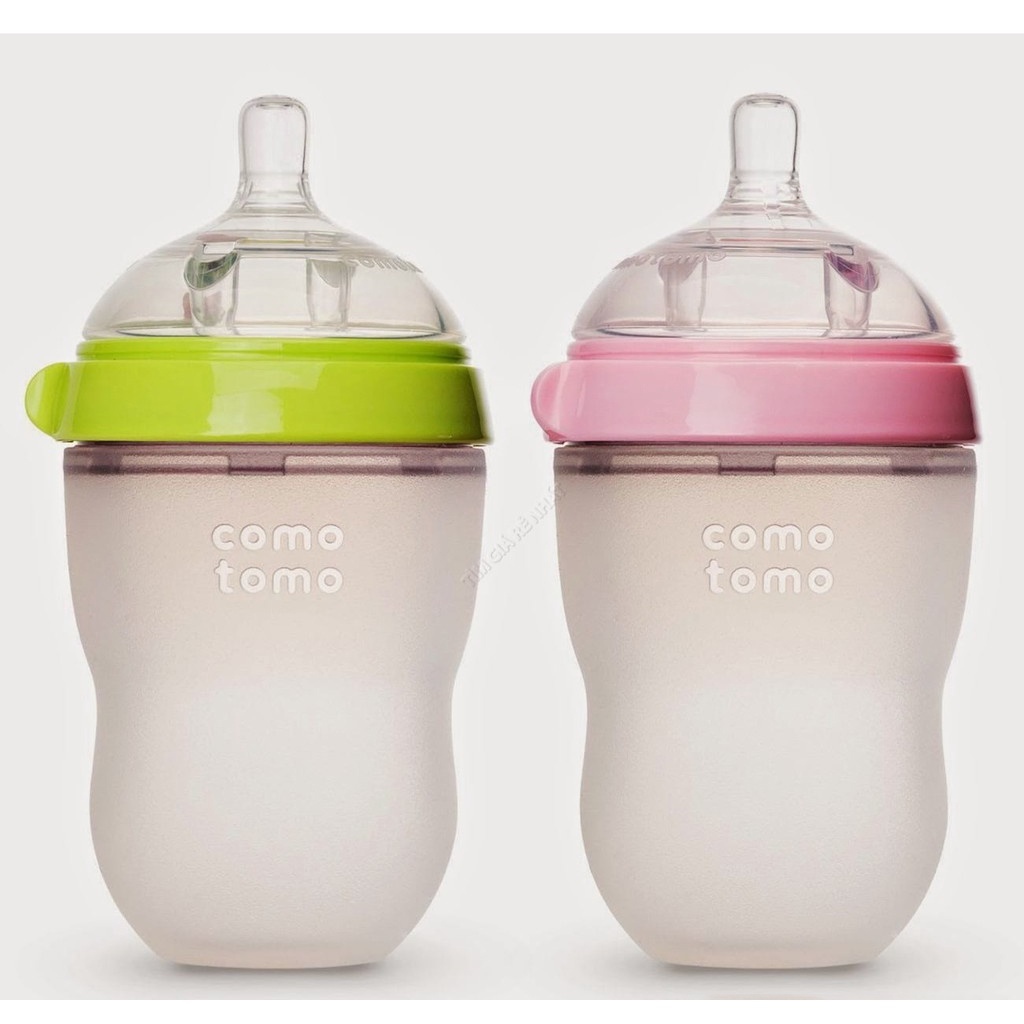 ◄ Bình Sữa Comotomo 150ml/250ml Núm Silicon Siêu Mềm .