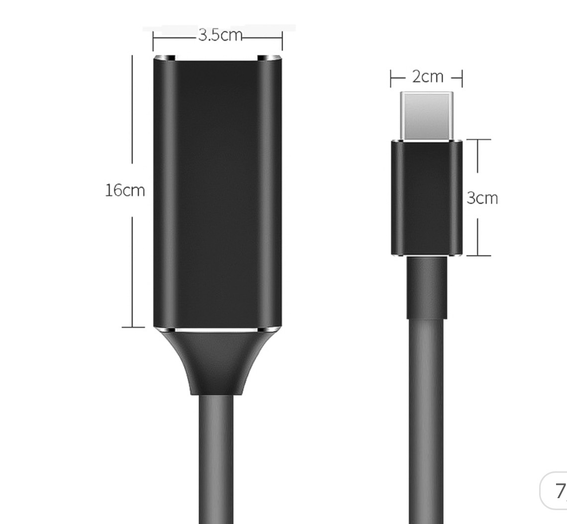 Cáp chuyển Type C sang HDMI dành cho máy tính , điện thoại . macbook