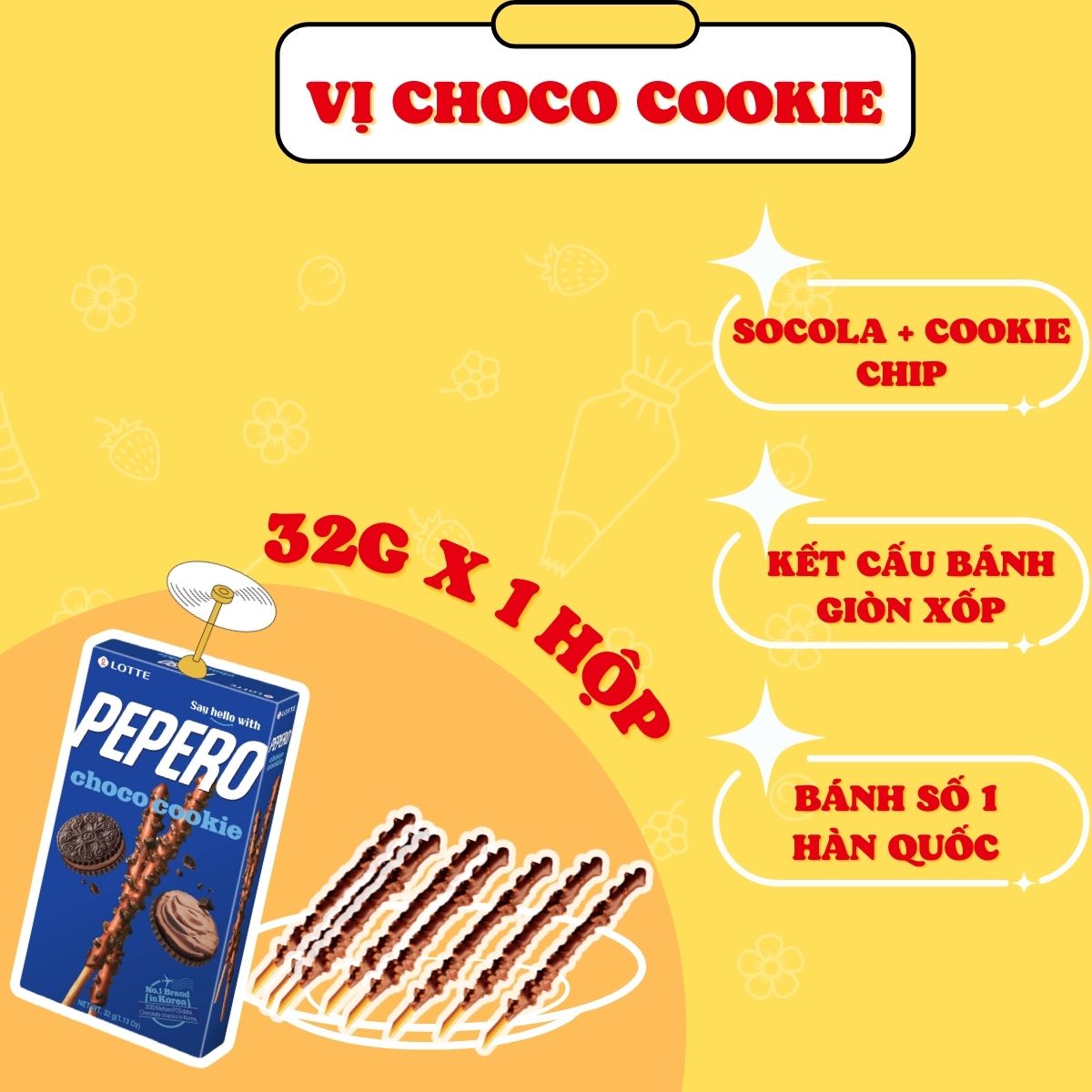 Combo 5 Hộp Bánh Lotte Pepero