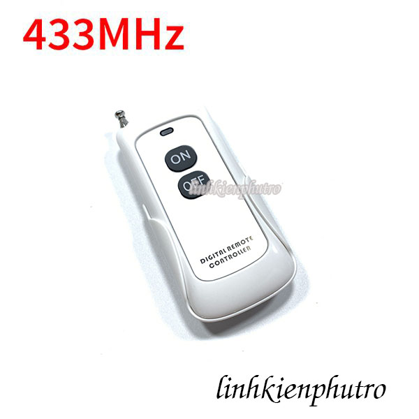 [HCM]Remote RF 2 Nút 300 Mét Kèm Đế