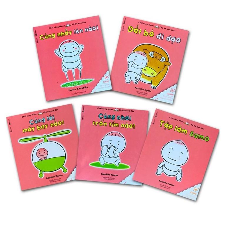 Combo Ehon: Chơi Cùng Momo Chú Bé Quả Đào - Phần 2 (Bộ 5 Cuốn)